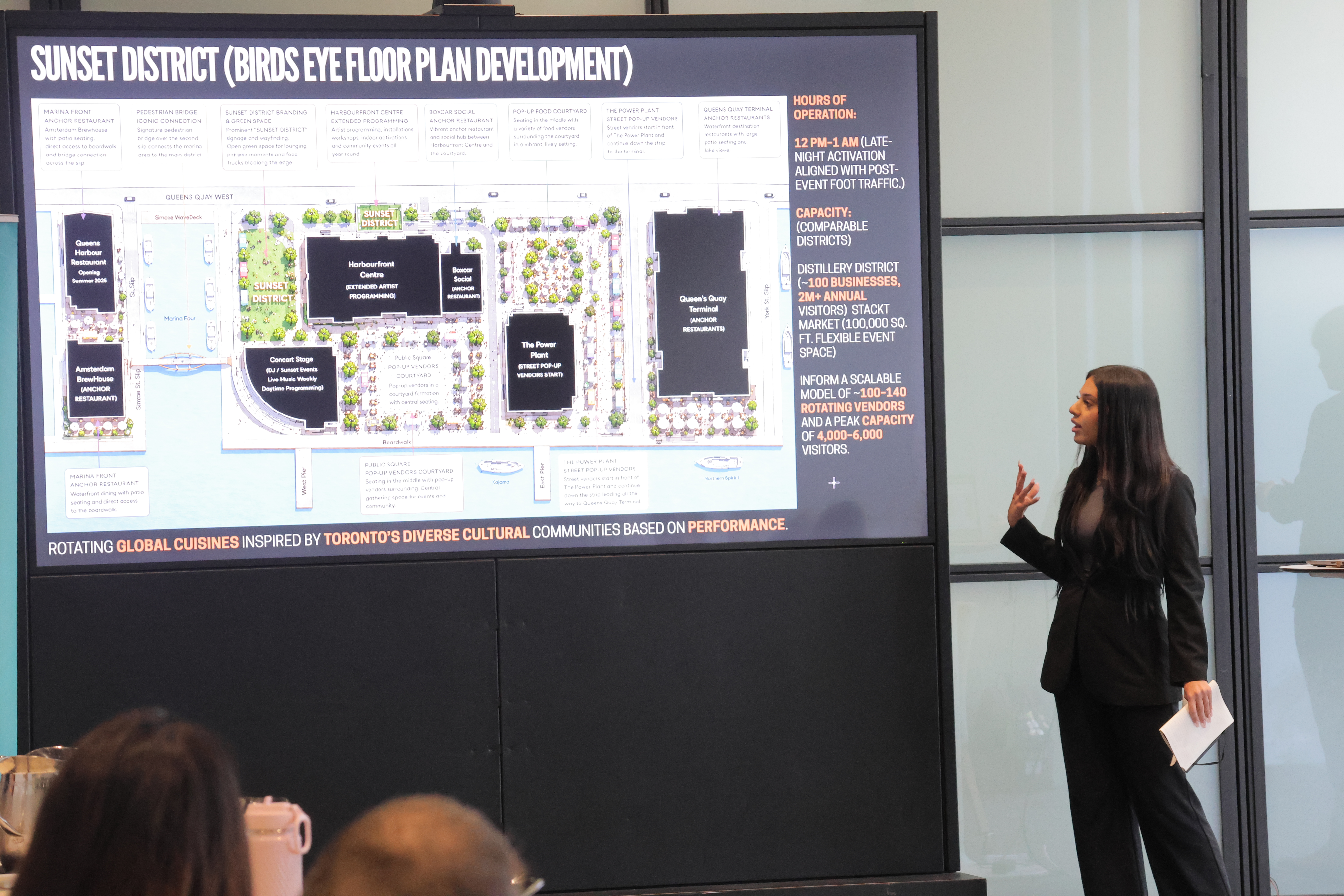 girl giving presentation