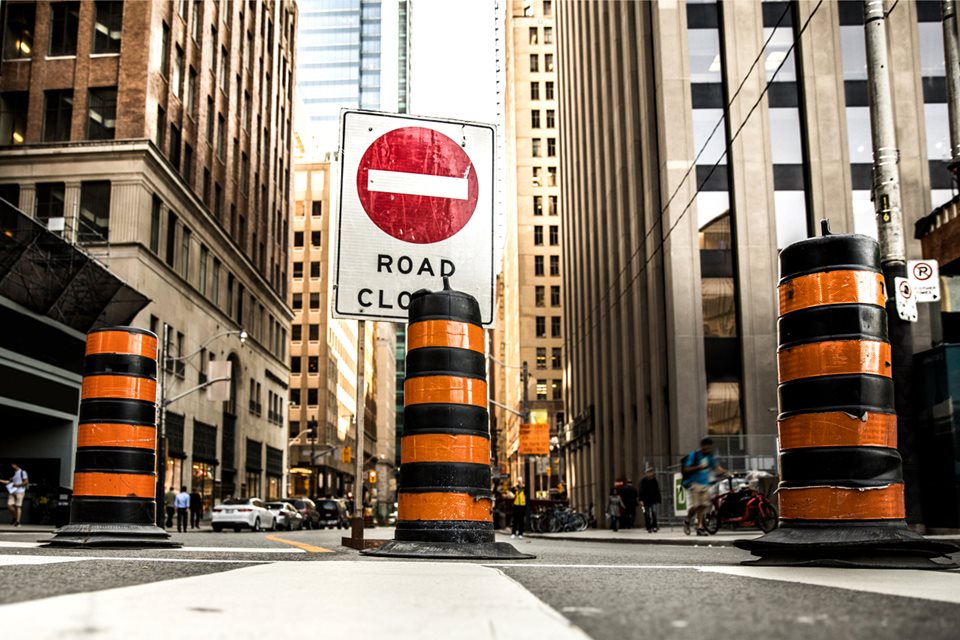 Road closed