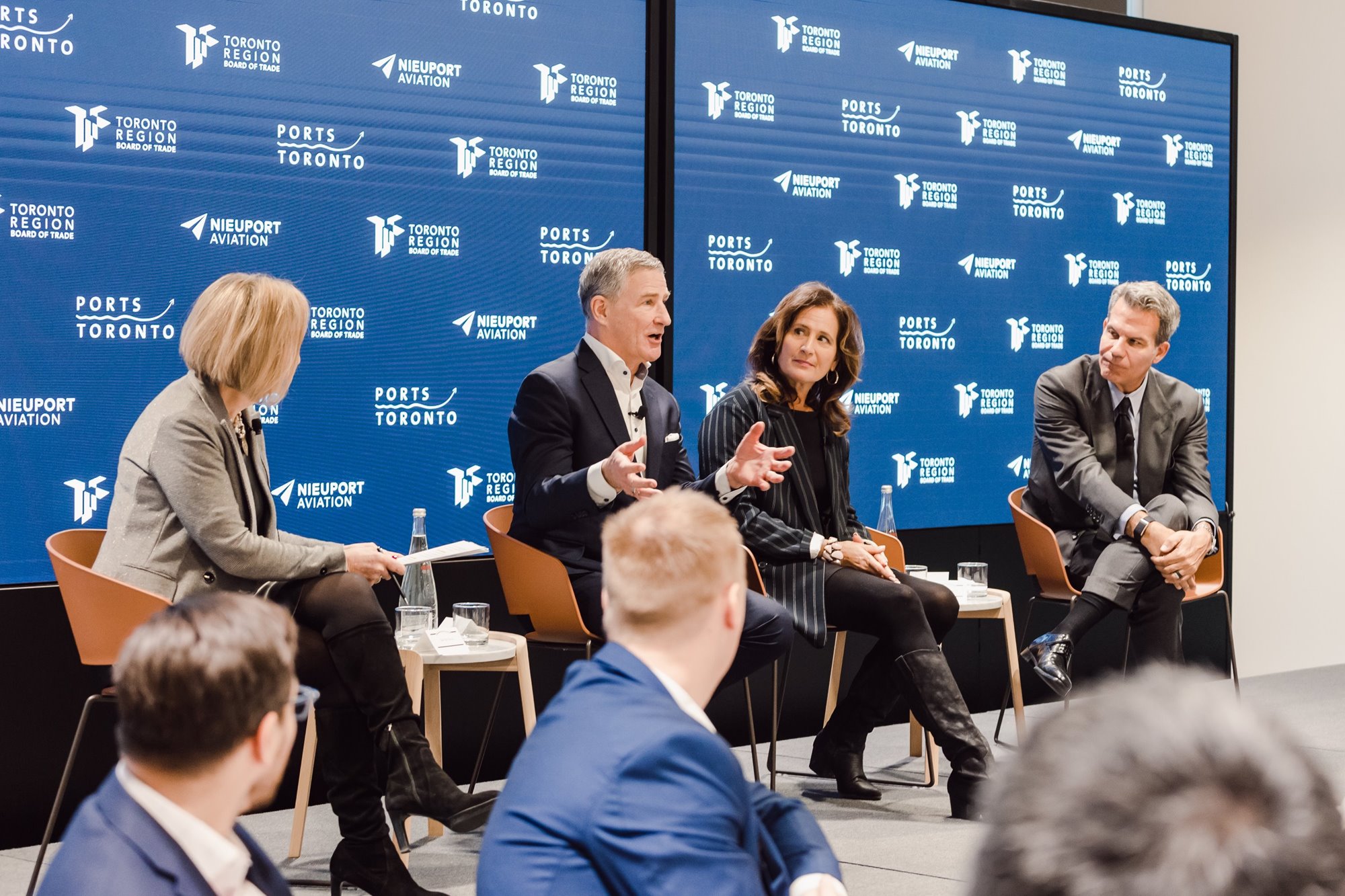 The panel at the Inflection Point event.