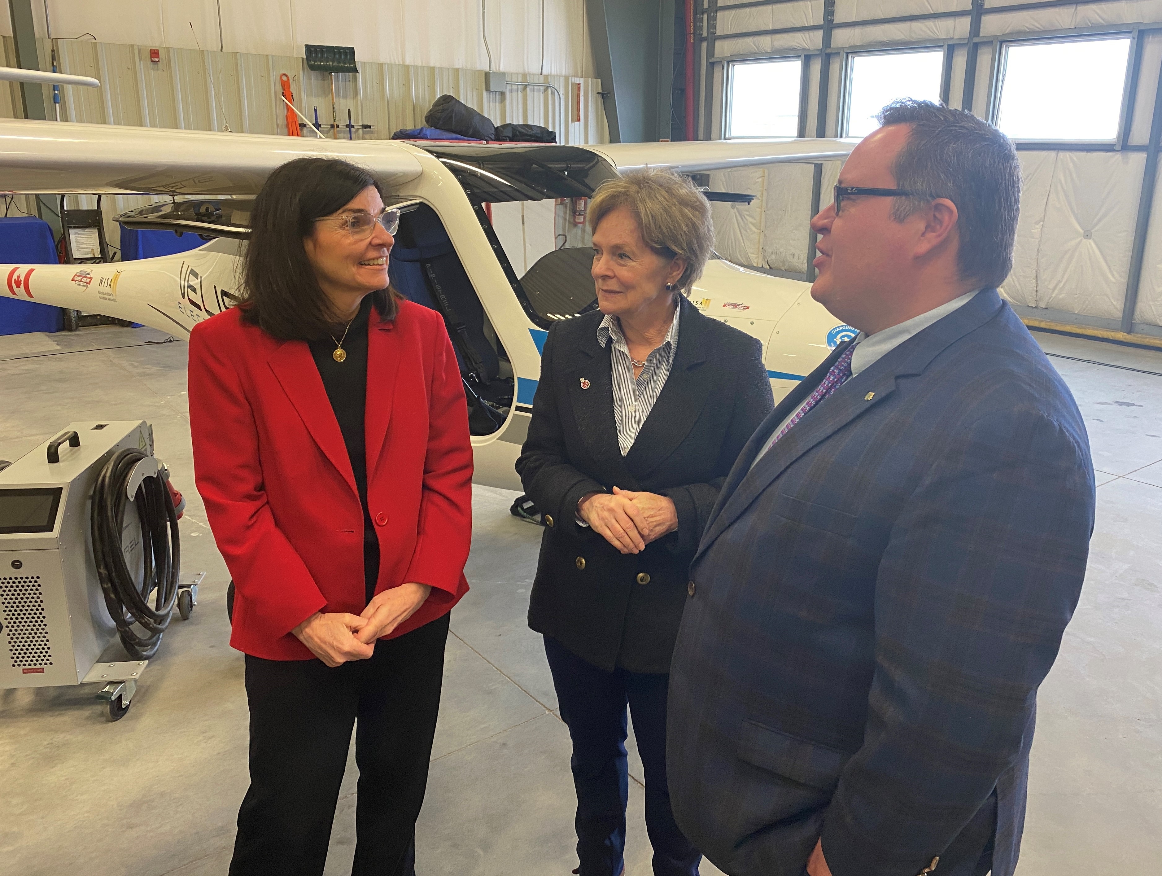 Minister Filmonea Tassi at the FedDev WTC-T funding announcement.
