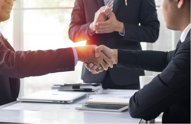 Business handshake