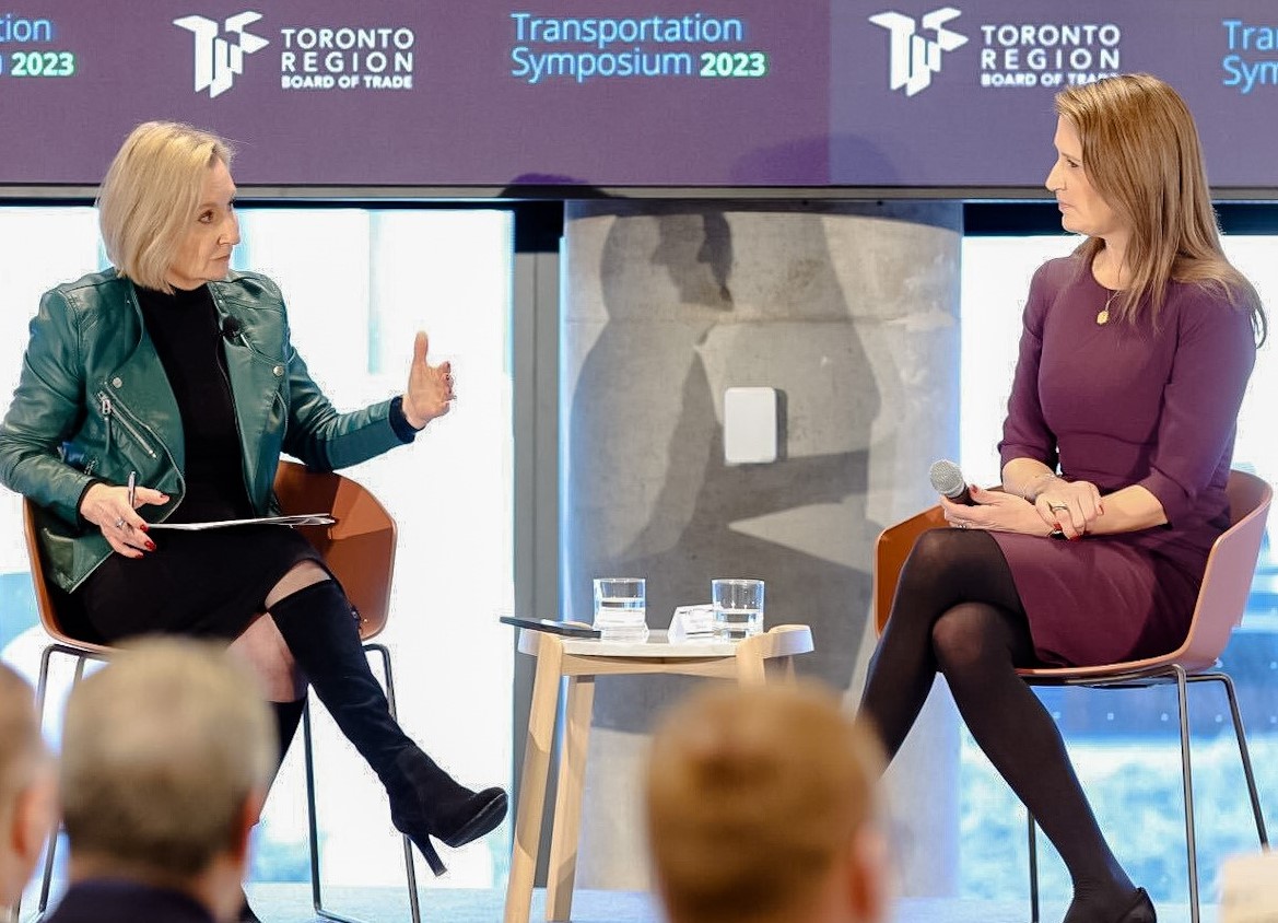 Jan De Silva, President & CEO of the Toronto Region Board of Trade, in conversation with the Ontario Government's Minister Caroline Mulroney.