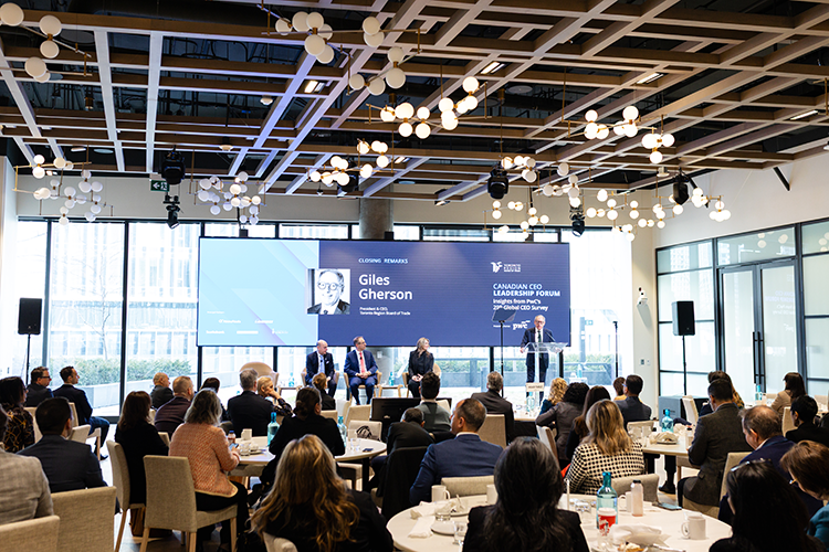 Panel on stage