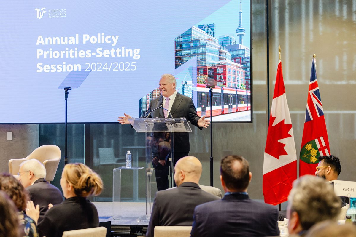 Premier Doug Ford at our recent Policy Priorities-Setting Session