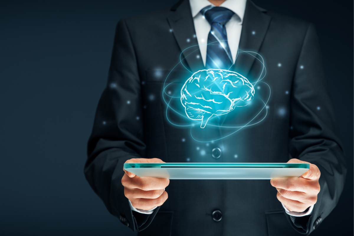 Man Holding Tablet