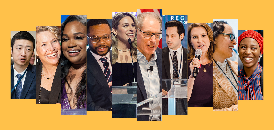 A mosaic of the many speakers and guests from our fiscal year in review.