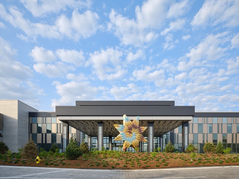 The entryway to the Great Canadian Resort and Casino.