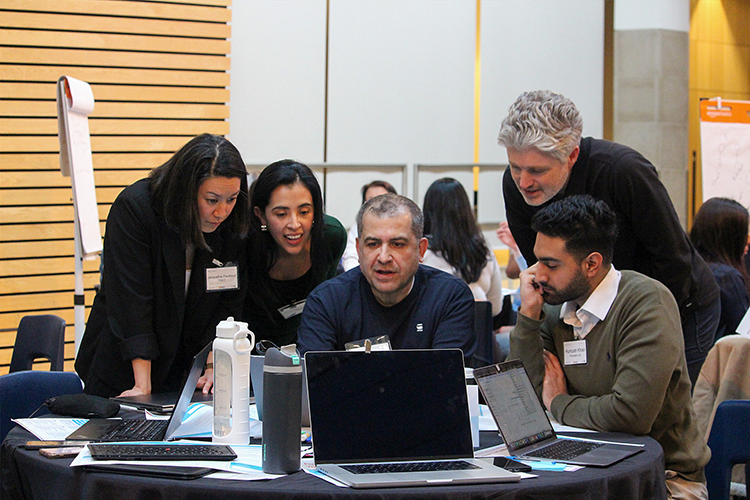 Participants work through the live build phase of the Buildathon.