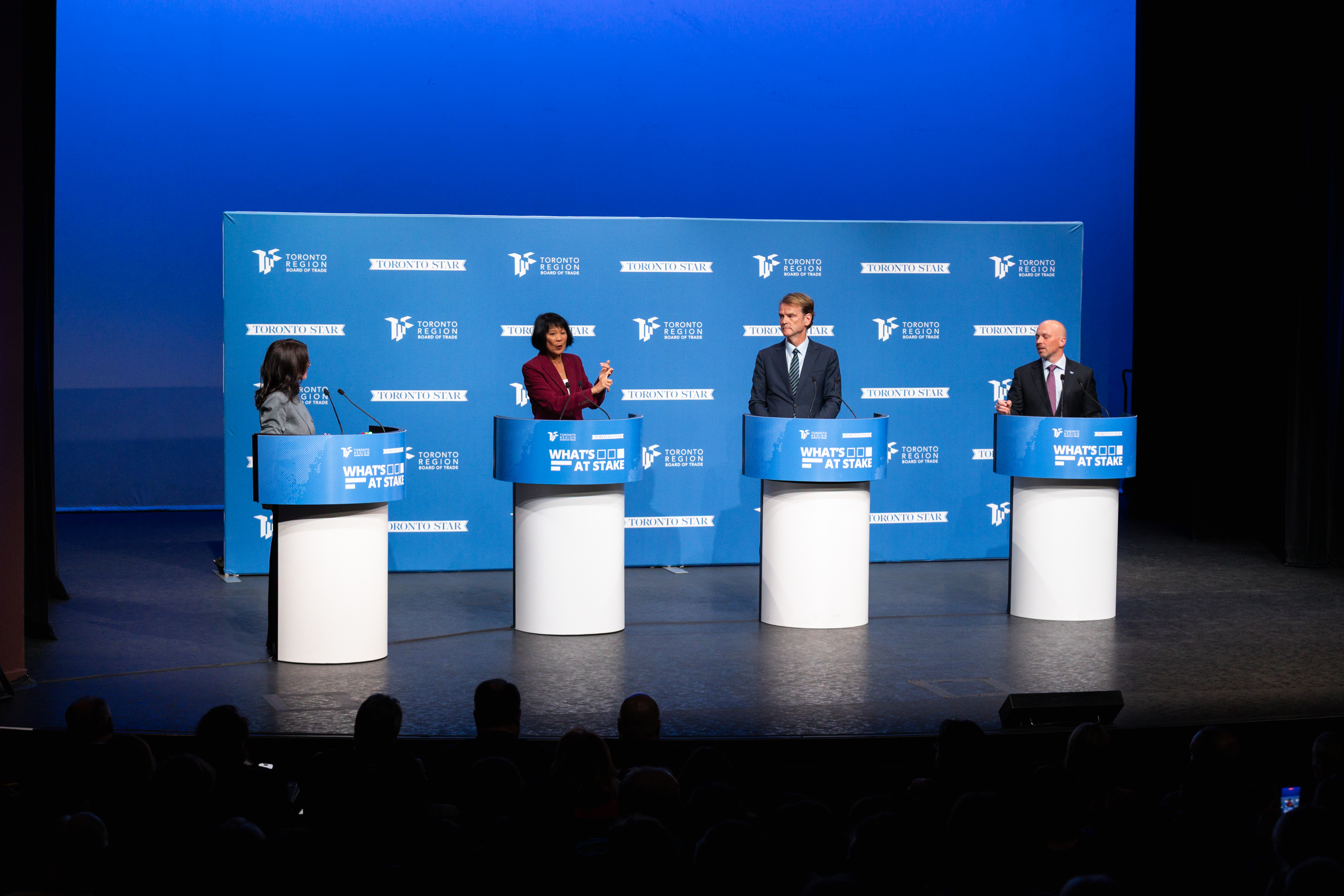 Olivia Chow, Chris Alexander, and Brad Bradford debate 