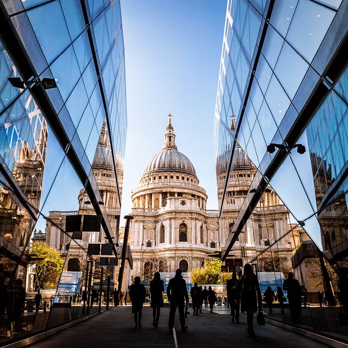 View of St. Paul's Cathedral London England