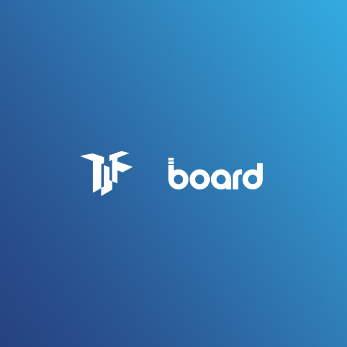 blue background with Toronto Region Board of Trade and Board logo