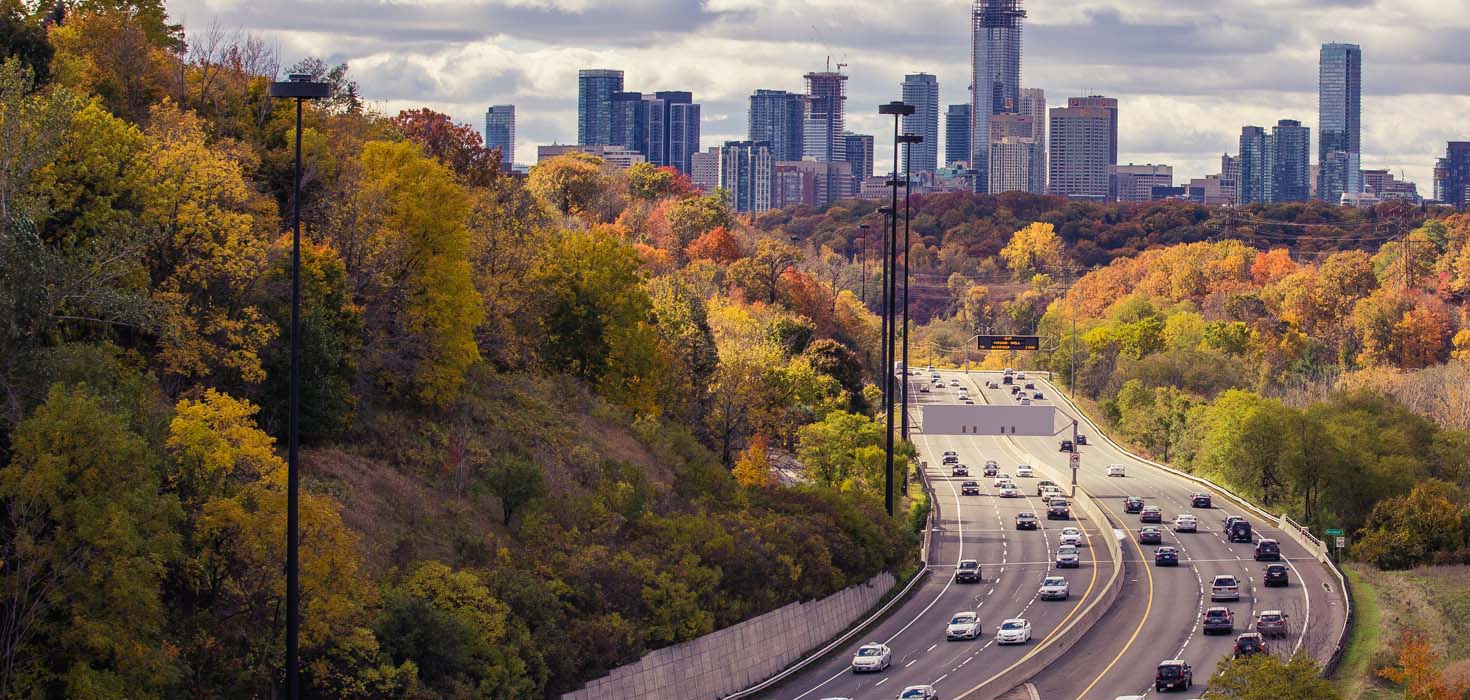 Don Valley Parkway towards Toronto