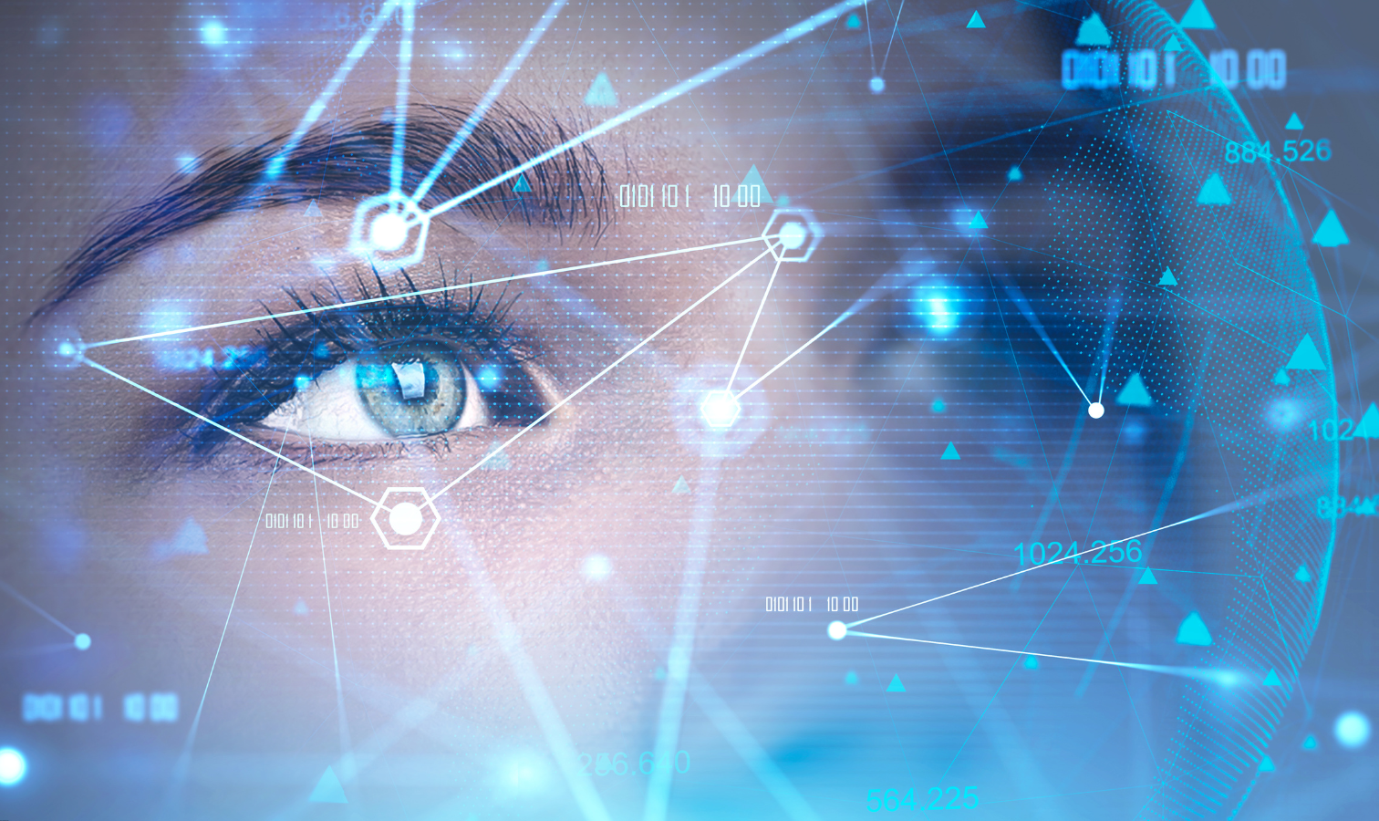 a set of eyes looking at data points