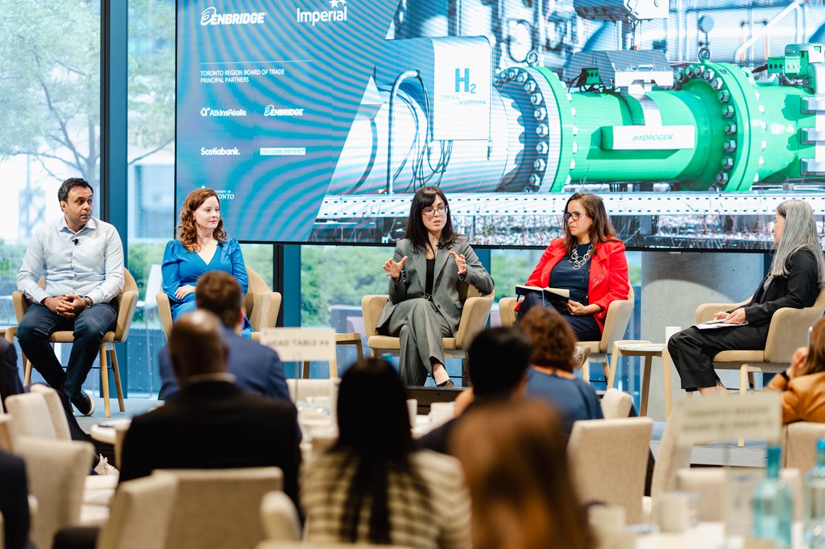 The panel at our Climate Tech Breakfast #2 Event.