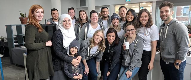 A group of Google Employees taken at the Parkdale Centre for Innovation in 2018.